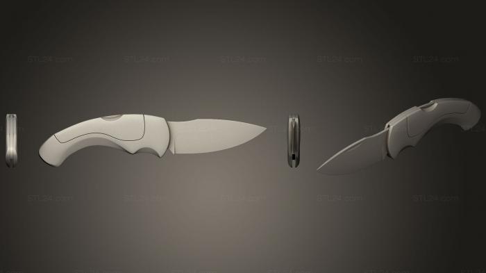 Оружие (Складной нож, WPN_0221) 3D модель для ЧПУ станка